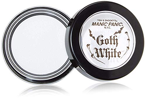 Product Cover Manic Panic Goth White Cream-to-Powder Foundation - Full Coverage Foundation With Velvety Consistency, for Face, Eye Shadow Base, White Eyeshadow, Concealer to Hide Freckles, Blemishes, Flaws