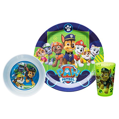Product Cover Nickelodeon PWPB-0392-B Kids Dinnerware Sets, 3 Piece, Paw Patrol Boy