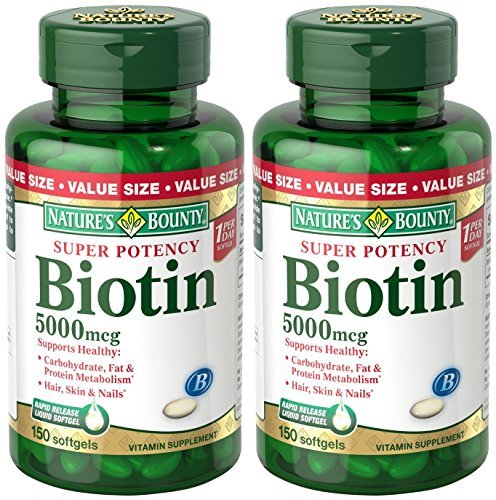 Product Cover Set of 2 Nature's Bounty® Biotin 5000 mcg, 150 Softgels