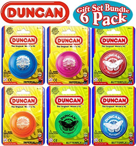 Product Cover Duncan Yo-Yo Imperial (3) & Butterfly (3) Deluxe Gift Set Bundle - 6 Pack (Assorted Colors)