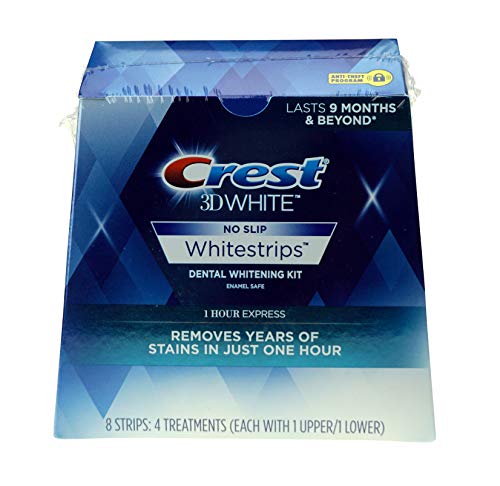 Product Cover Crest 3d White 1-Hour Express Teeth Whitening Kit, 8 Strips (4 treatments)