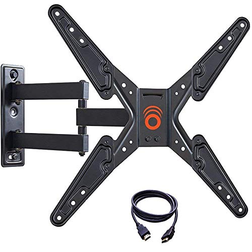 Product Cover ECHOGEAR Full Motion TV Wall Mount Bracket for 26-55 Inch TVs - Extend, Tilt and Swivel Your TV - Easy Single Stud Install