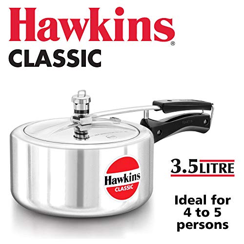 Product Cover Hawkins CL35 Aluminum Pressure Cooker, 3.5 Litre, Silver