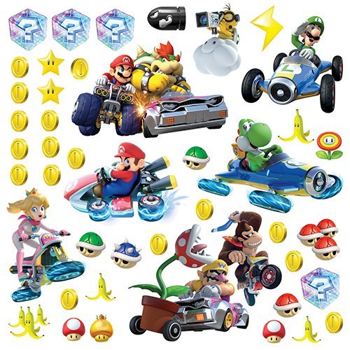 Product Cover RoomMates RMK2728SCS Ninetendo Mario Kart 8 Peel And Stick Wall Decals , 10
