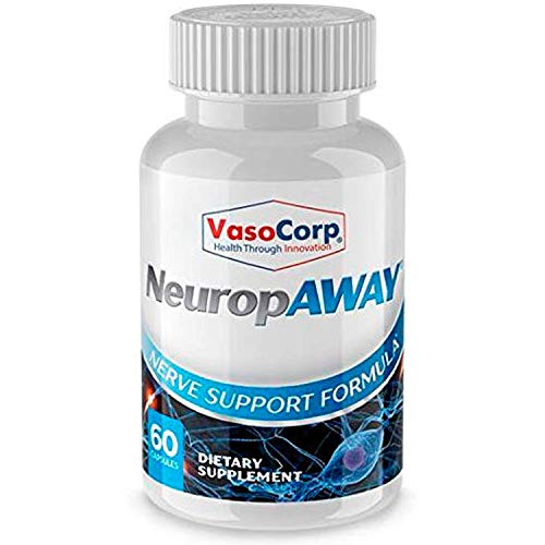 Product Cover VasoCorp NeuropAWAY Neurop Pain Relief | 60 Capsules Nerve Pain Relief and neurop Pain Relief for feet, neurop Treatment for Burning Numbness Pain in Legs and feet Vitamin Supplement