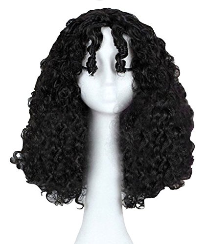 Product Cover Anogol Hair Cap+Women's Curly Wigs Wavy Movie Tangled Cosplay Wig