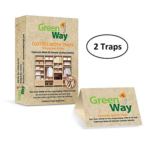 Product Cover GreenWay Clothes Moth Traps (2 traps per box) - pheromone attractant, eco-friendly, kid and pet safe