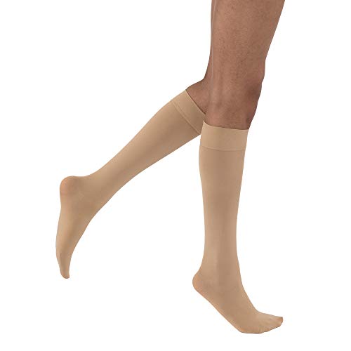 Product Cover JOBST Opaque Knee High 15-20 mmHg Compression Stockings, Closed Toe, Medium, Natural
