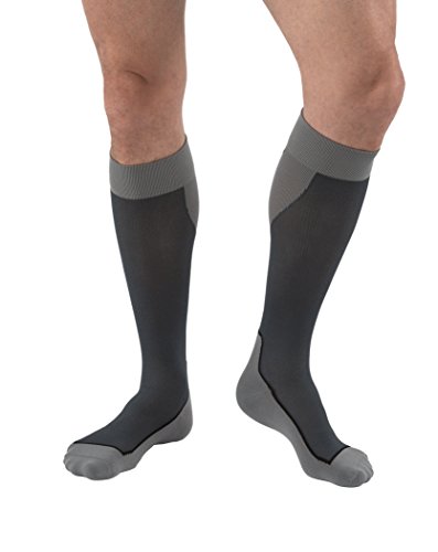 Product Cover BSN Medical 7529013 JOBST Sock, Knee High, 20-30 mmHg, Closed Toe, X-Large, Blue/Grey