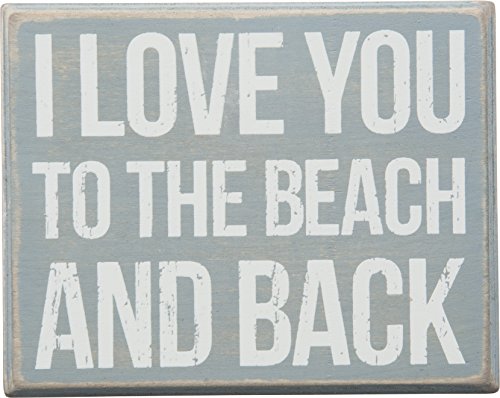 Product Cover Primitives by Kathy I Love You to The Beach and Back Box Sign (27360)