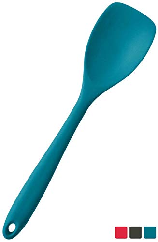 Product Cover StarPack Basics Silicone Spoonula/Spatula Spoon, High Heat Resistant to 480°F, Hygienic One Piece Design, Non Stick Rubber Cooking Utensil (Teal Blue)