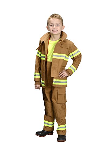 Product Cover Aeromax Jr. Fire Fighter Bunker Gear, Tan, Size 4/6