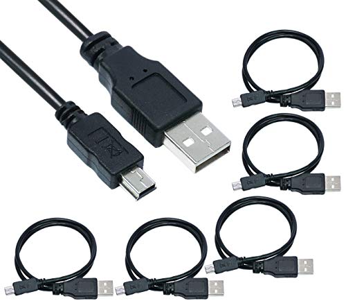 Product Cover SaiTech IT 5 Pack USB 2.0 A to Mini 5 pin B Cable for External HDDS/Camera/Card Readers - 50cm(1.5 feet)
