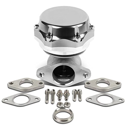 Product Cover DNA Motoring WG-38-SL-T3 Silver Type-3 38mm External Turbo Manifold Wastegate with Dump Ring