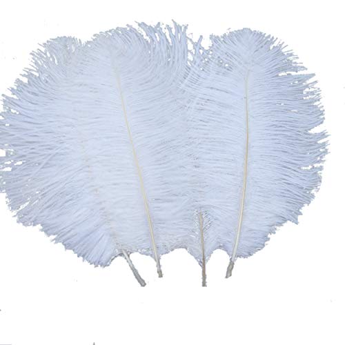Product Cover Sowder 20pcs Natural 10-12inch(25-30cm) Ostrich Feathers Plume Wedding Centerpieces Home Decoration(White)