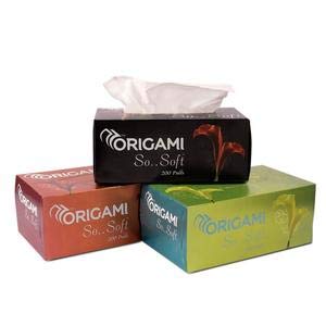 Product Cover Origami So Soft Face Tissues 200 Pulls (2 Ply, Pack Of 3)