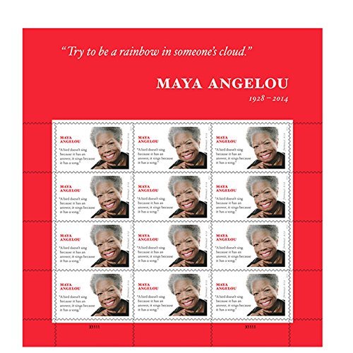 Product Cover Maya Angelou Sheet of 12 Forever USPS Postage Stamps Scott 4979 By USPS