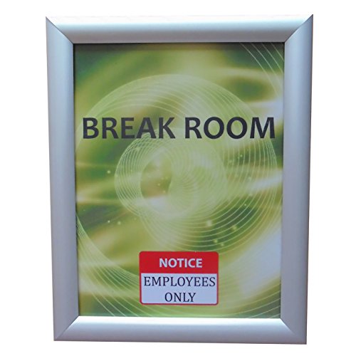 Product Cover Aluminum Snap Frame for Poster 8.5 x 11 Inches, 25mm Profile, Color Silver