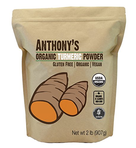 Product Cover Anthony's Organic Turmeric Root Powder, 2lbs, Curcumin Powder, Gluten Free & Non GMO