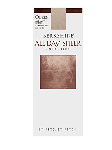 Product Cover Berkshire Women's Plus-Size Queen All Day Knee High Pantyhose with Toe