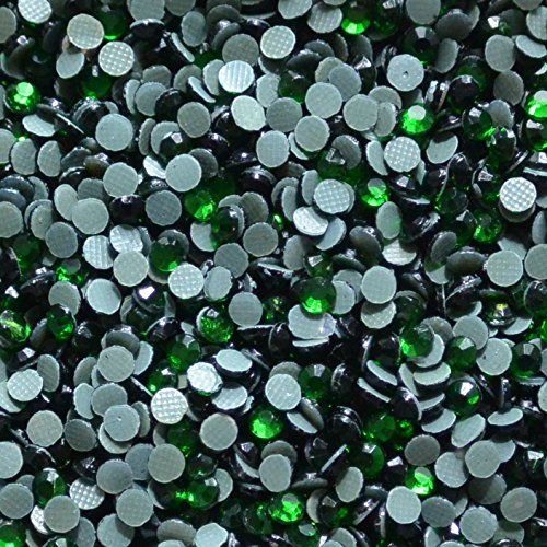 Product Cover Sparkle Nation 3mm (10ss) Hot Fix Rhinestones 40 Gross Approx 5760 Stones by Weight (Emerald Green)