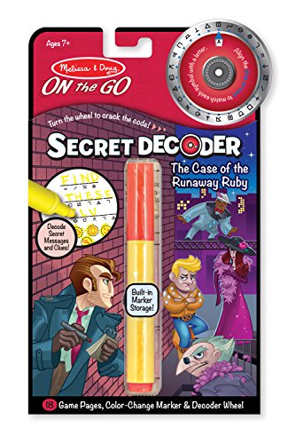 Product Cover Melissa & Doug On the Go Secret Decoder Activity Book - The Case of the Runaway Ruby (Great Gift for Girls and Boys - Best for 7, 8, 9, 10, 11 Year Olds and Up)