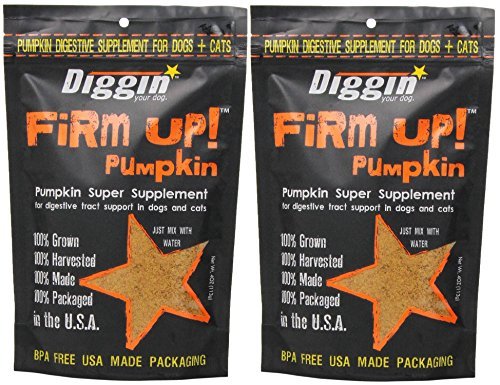 Product Cover Diggin' Your Dog Firm Up Pumpkin Super Supplement for Digestive Tract Health for Dogs, 4-Ounce - 2 Pack