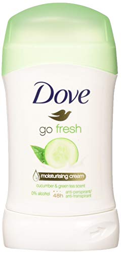 Product Cover Dove Go Fresh Cucumber & Green Tea Scent, Antiperspirant & Deodorant Stick, 1.4 Oz/40 Ml (Pack of 4)