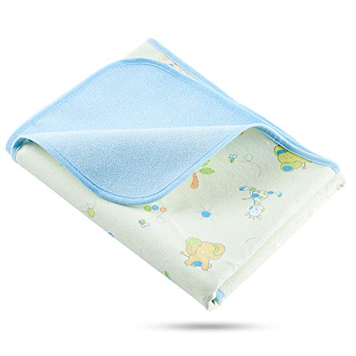 Product Cover Elf Star Cotton Bamboo Fiber Breathable Waterproof Underpads Mattress Pad Sheet Protector, Elephant and Giraffe Print, 1 Pad 20