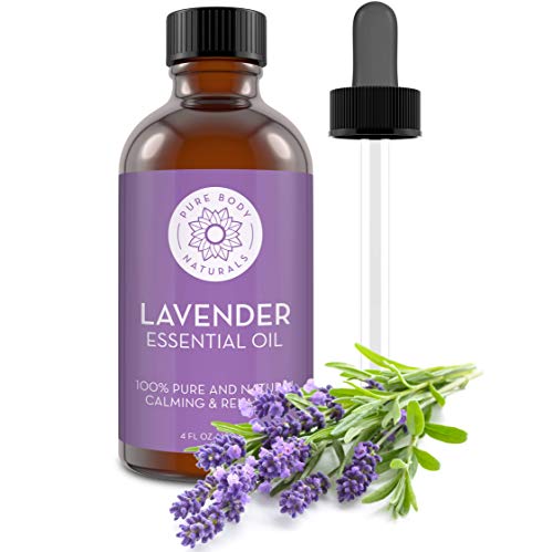 Product Cover French Lavender Essential Oil Blend by Pure Body Naturals, 4 Fluid Ounces - 100% Pure, Independently Tested, Therapeutic Grade for Aromatherapy or Cosmetics with Glass Eye Dropper (Packaging may vary)