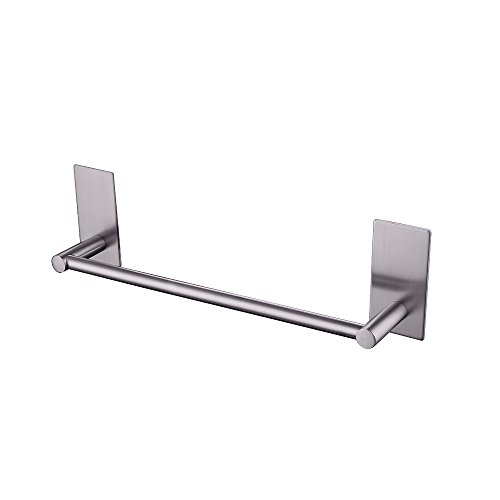 Product Cover KES Bathroom Lavatory 3M Self Adhesive Single Towel Bar 12-Inch, Brushed SUS304 Stainless Steel, A7000S30-2