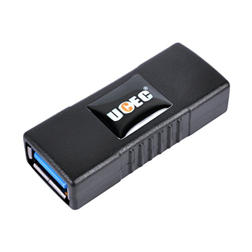 Product Cover UCEC USB 3.0 Adapter - Type A Female to Female -Connector Converter Adapter - Black