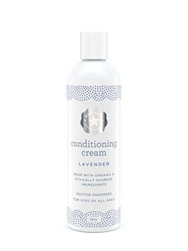 Product Cover Organic Lavender Conditioner - EWG VERIFIED - Light Lavender Scent - 12 Fluid Ounces Family Size - No Chemicals, Sulphates, Parabens or Phosphates - Light Conditioner For Baby Hair