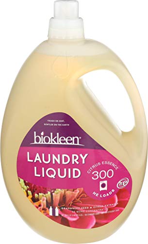 Product Cover BioKleen Laundry Liquid - 300 Loads 150 Fl Oz (Pack of 1) - Eco Friendly Non-Toxic Plant Based Safe for Kids and Pets No Artificial Colors or Preservatives