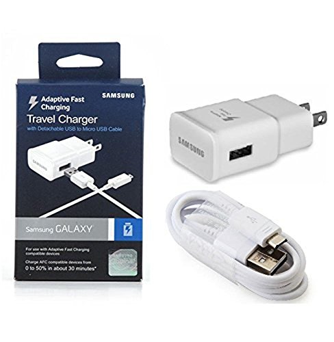 Product Cover New OEM Samsung Adaptive Fast Charging Charger - for Samsung Galaxy S6/Edge/Edge-6/Note 4 - in Retail Packaging (US Warranty)