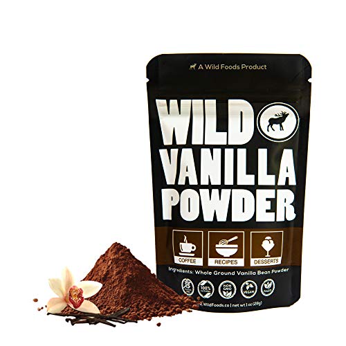 Product Cover Vanilla Bean Powder, Raw Ground Vanilla Beans From Madagascar, Unsweet, Gluten-Free, Raw, All-Natural, Non-GMO, Vegan, Paleo (1 ounce)