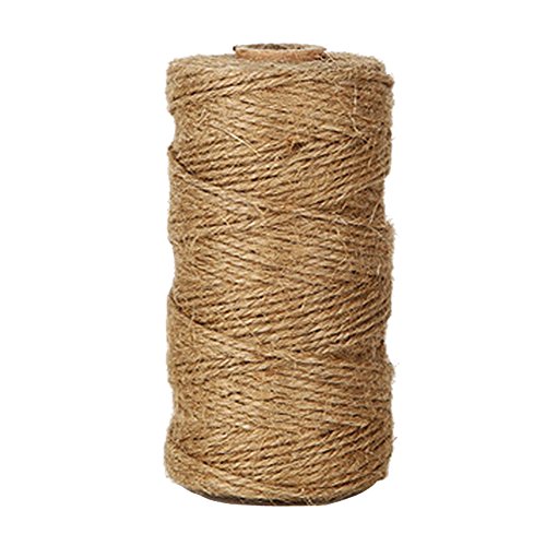 Product Cover KINGLAKE 300 Feet Natural Jute Twine Best Arts Crafts Gift Twine Christmas Twine Durable Packing String for Gardening Applications