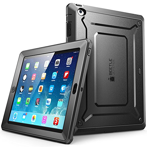 Product Cover iPad 4 Case, SUPCASE [Heavy Duty] Apple iPad Case [Unicorn Beetle PRO Series] Full-body Rugged Hybrid Protective Case Cover with Screen Protector for the New iPad 3rd and 4th Generation(Black/Black)