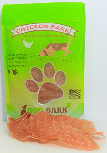 Product Cover Chicken Bark - Voted Best Chicken Treat Available to Dogs, Portion of All Proceeds Donated to Dogs in Need, 100% Sourced & Made USA, As Natural As It Gets - 1 Ingredient!