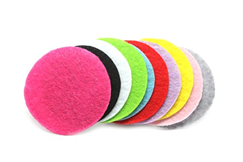 Product Cover 100 Pieces JLIKA Felt Circles (1.5 Inches) Assorted Colors Non-Adhesive Round Felt