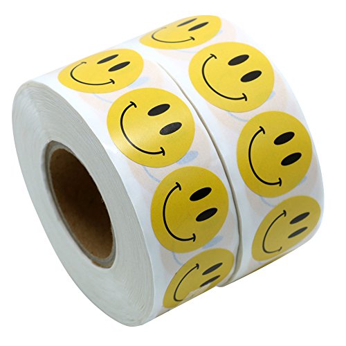Product Cover Hybsk Yellow Smiley Face Happy Stickers 1