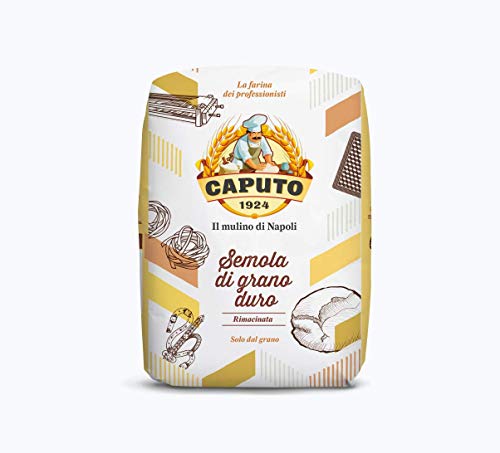Product Cover Antimo Caputo Semolina Flour 2.2 LB (Pack of 2) Bulk Italian Durum Semola Flour - All Natural Dough for Fresh Pasta