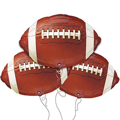 Product Cover Football Shaped 18 inch Balloons - Package of 3
