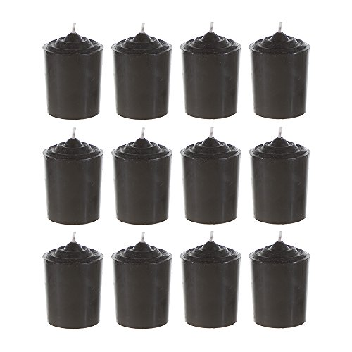 Product Cover SRG Black Unscented 15 Hours Votive Candles Pack of 12