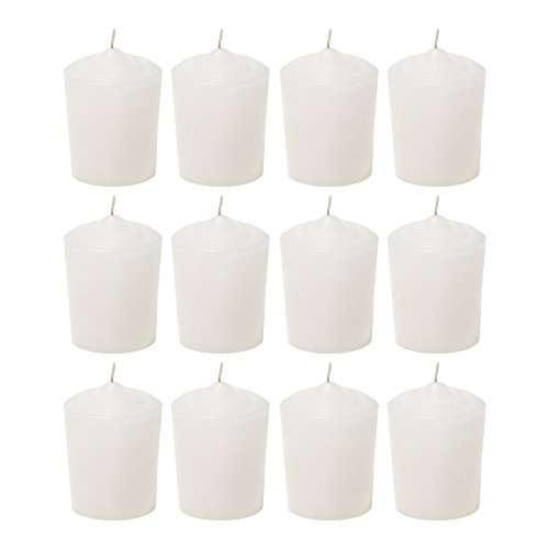 Product Cover SRG White Unscented 15 Hours Votive Candles Pack of 12