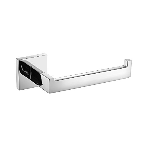 Product Cover Leyden 1 Piece Wall Mount Chrome Finish Stainless Steel Toilet Roll Paper Holder Bathroom Accessory