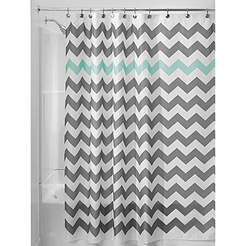 Product Cover iDesign Chevron Shower Curtain, 54 x 78, Gray/Aruba