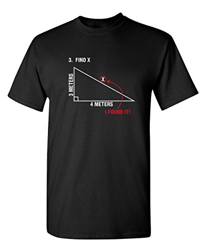 Product Cover Find X Found It Math Humor Geometry Graphic Novelty Sarcastic Funny T Shirt