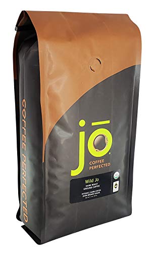 Product Cover WILD JO: 2 lb, Dark French Roast Organic Ground Coffee, Bold Strong Rich Wicked Good Coffee! Great Brewed or Cold Brew, USDA Certified Fair Trade Organic, 100% Arabica Coffee NON-GMO Gluten Free by Jo
