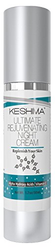 Product Cover Ultimate Night Cream by KESHIMA - with Vitamin C, Alpha Hydroxy Acids (Glycolic Acid, Lactic Acid, Fruit Acids)